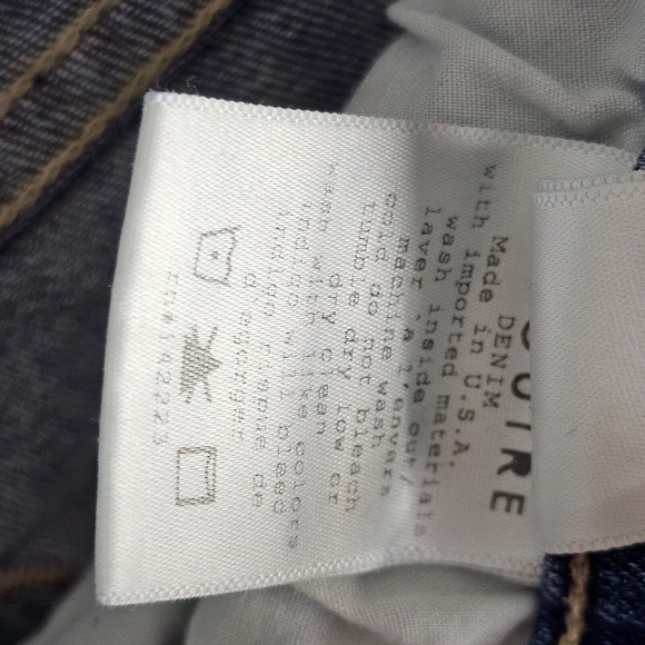 MCGUIRE Made in USA Womens Size 26 Skinny Jeans Rose Embroider - Picture 11 of 13